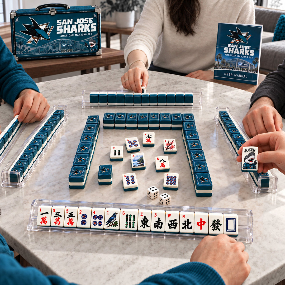 Premium SJF Mahjong Tiles Set PVNA