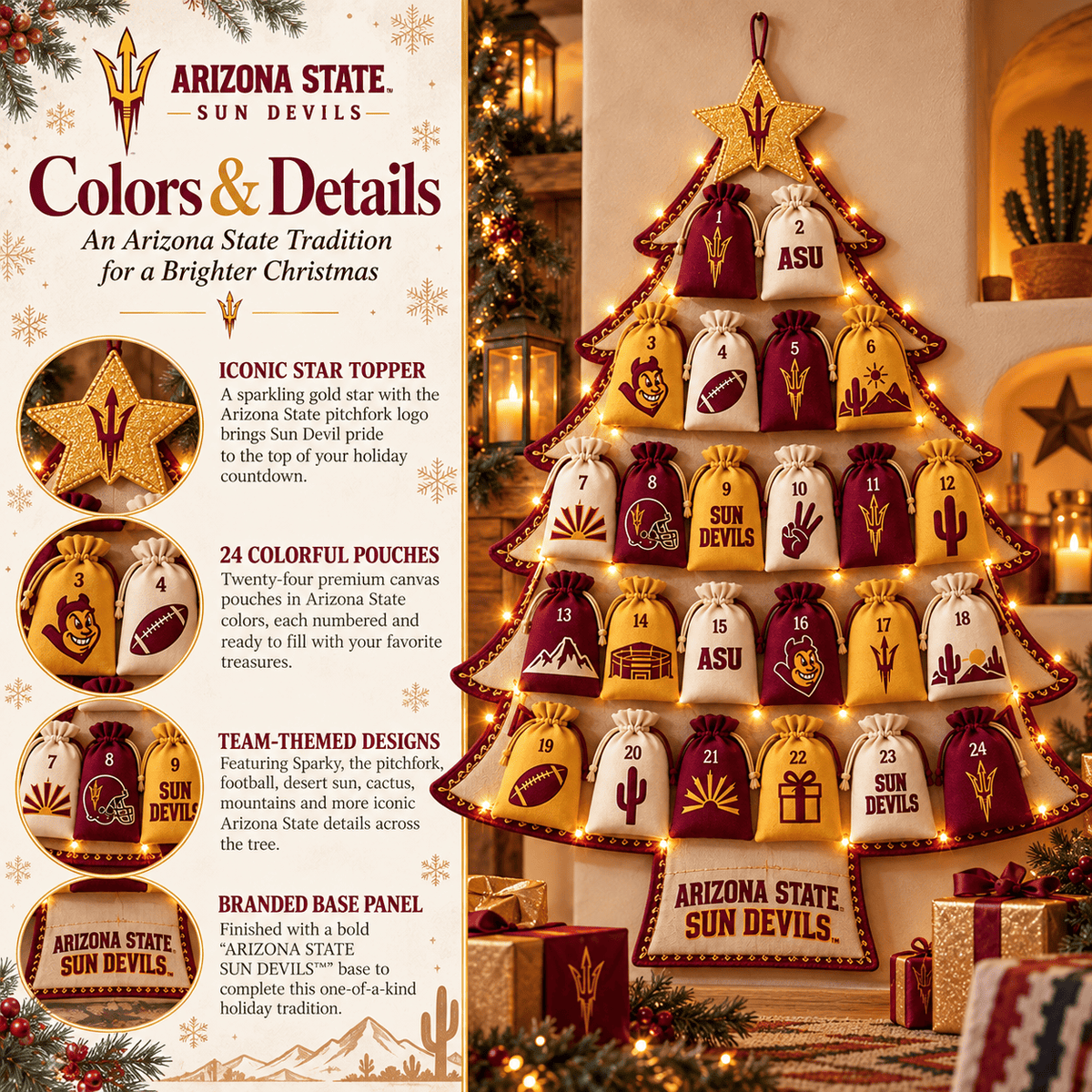Premium ASSD Christmas Tree Countdown Calendar TNSM