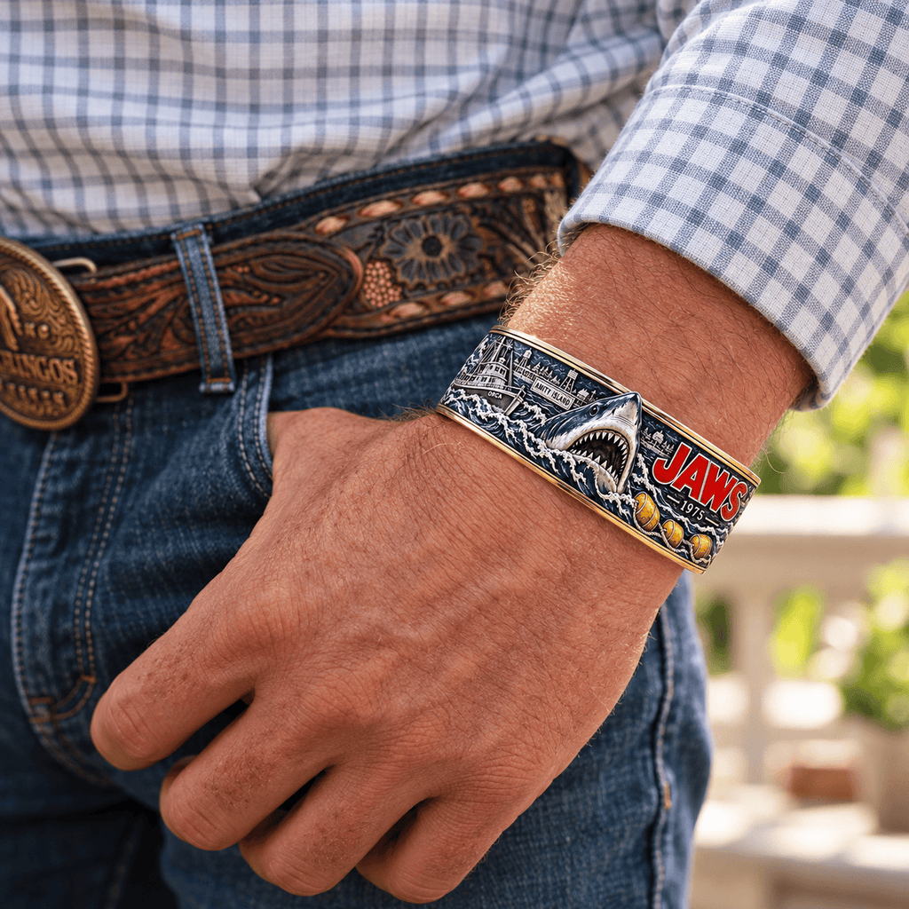JAWS SCULPTED COLLECTOR CUFF BRACELET HQH