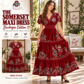 OSB Premium Embroidered Velvet Maxi Dress PTKL