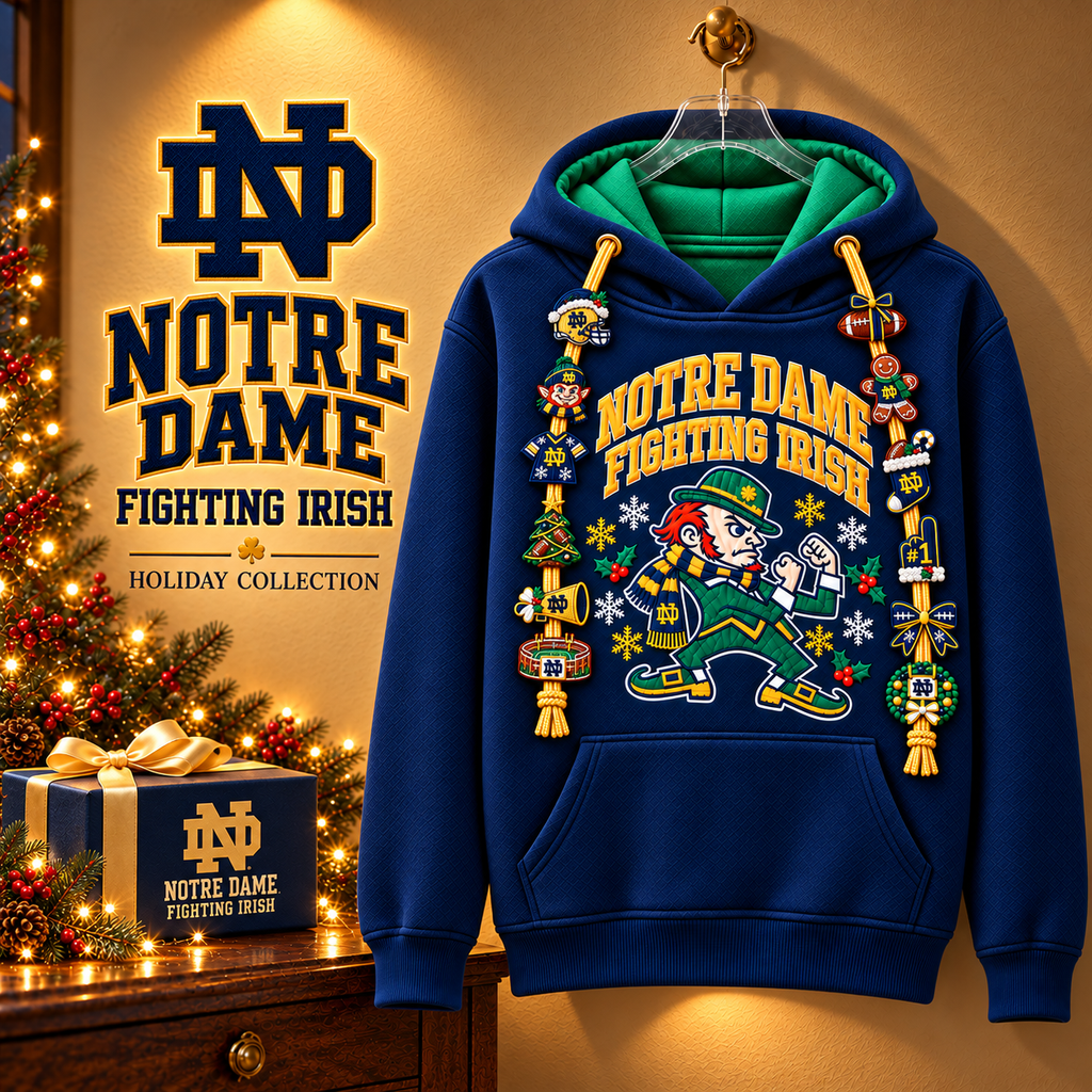 Premium NDFI Christmas Embroidered Charm Hoodie PVNA