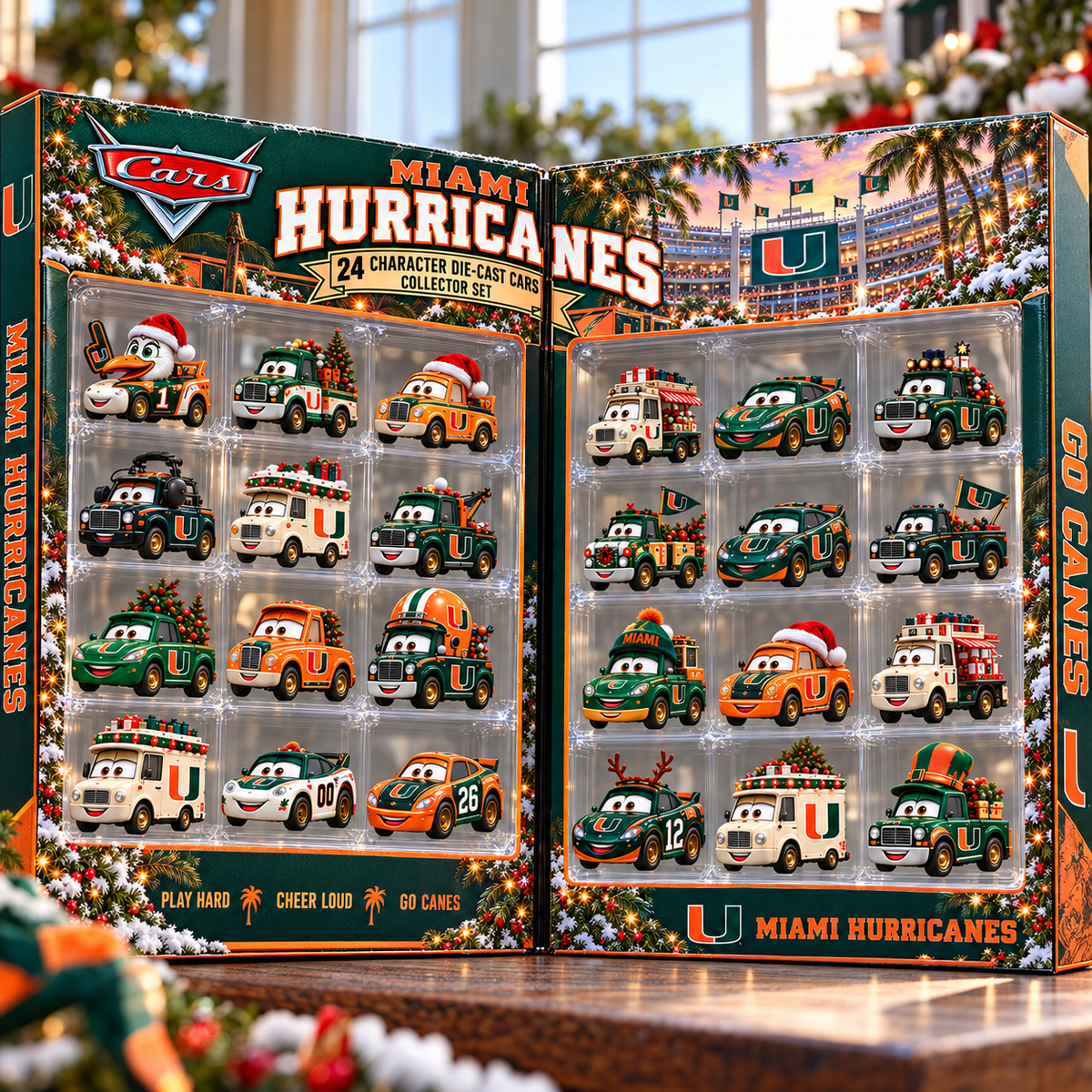 MHC Premium Character Die-Cast Cars Christmas Advent Calendar NTNA