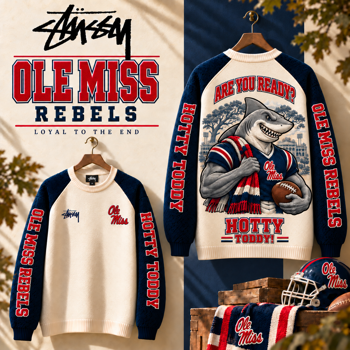 OMR Embroidered Knit Sweater DNBN
