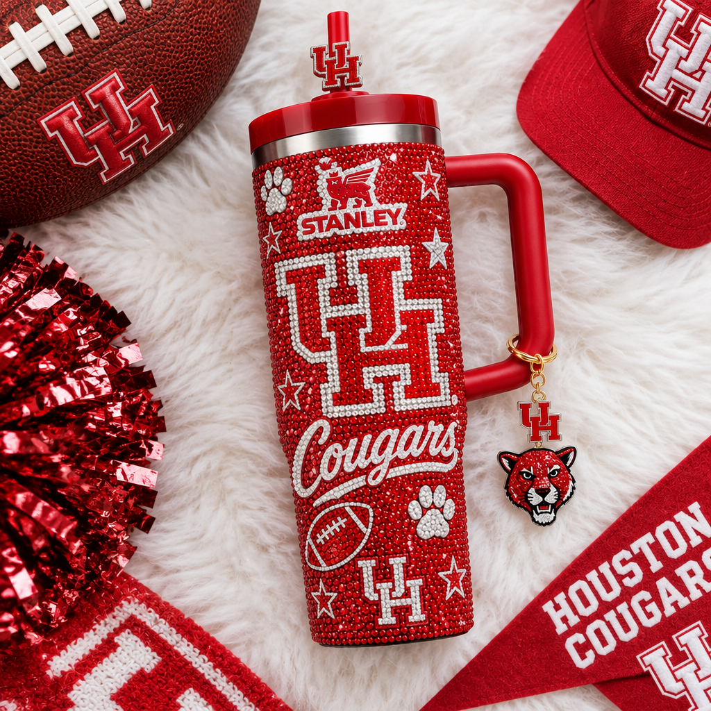 Houston Cougars 40oz Tumbler With Handle TTNL