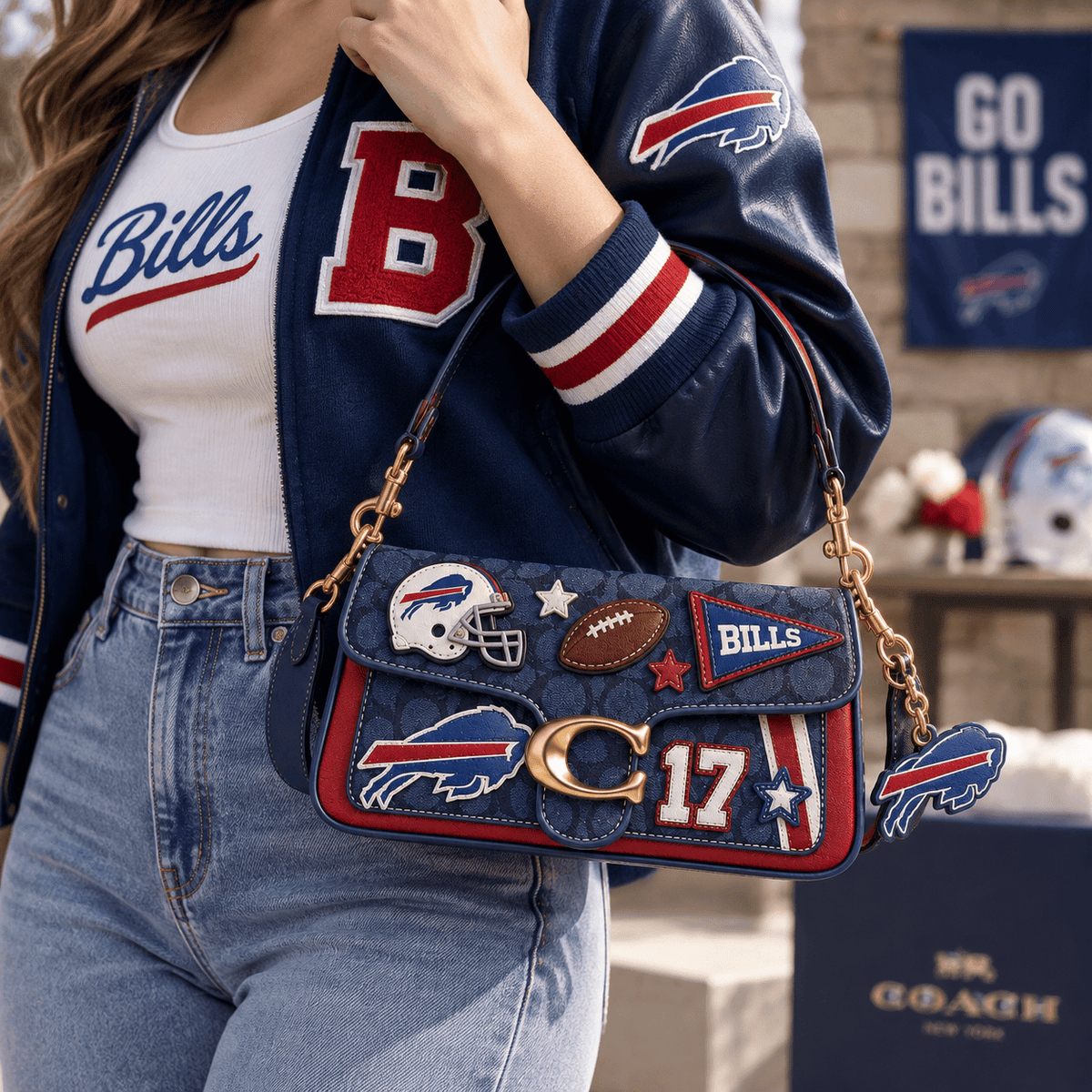 Premium BFBL Coach Shoulder Cross With Charm NPL