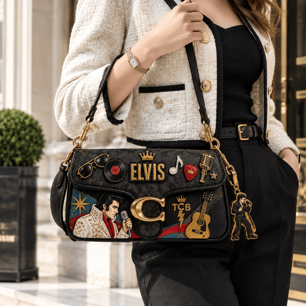 Premium ELV Coach Shoulder Cross With Charm LNTH