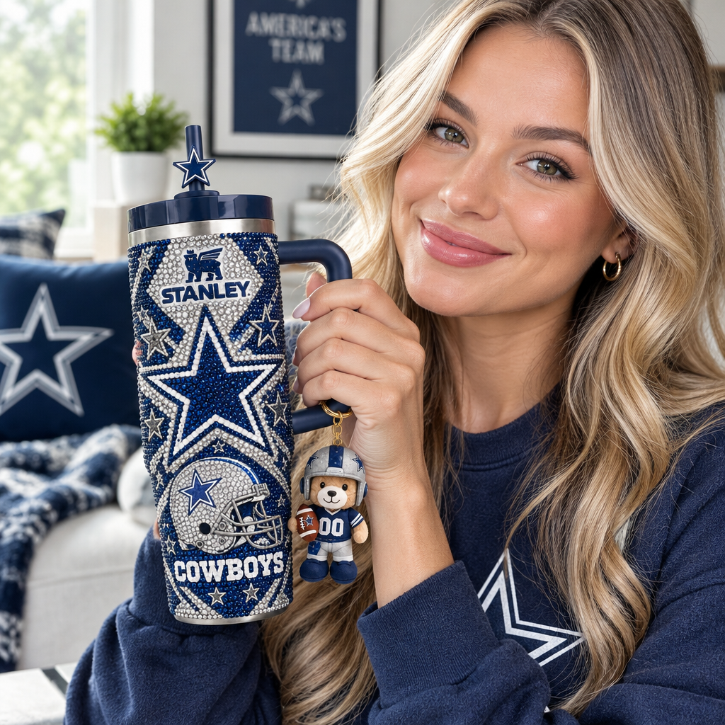 Dallas Cowboys 40oz Tumbler With Handle TTNL