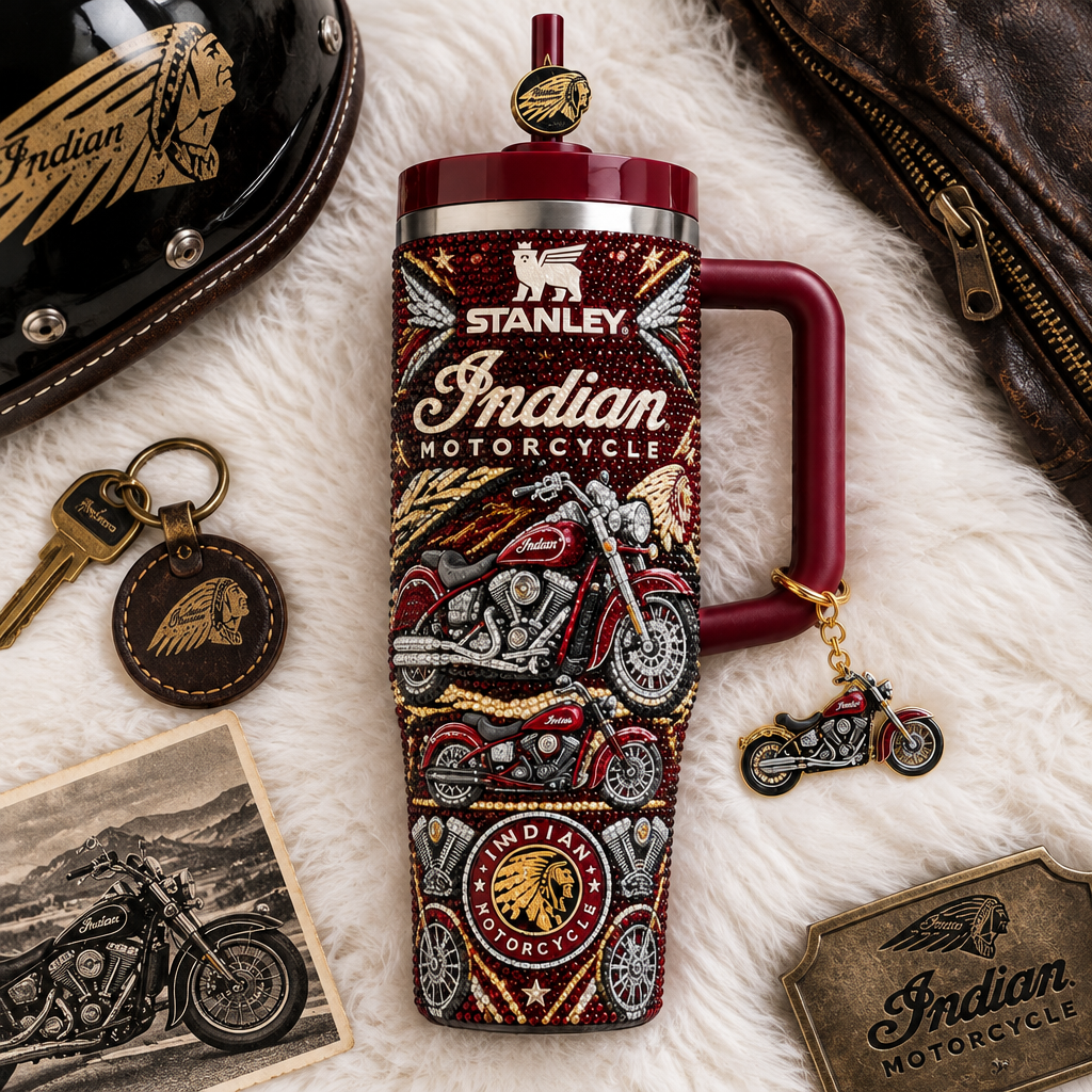 Indian Motorcycles 40oz Tumbler With Handle TTNL