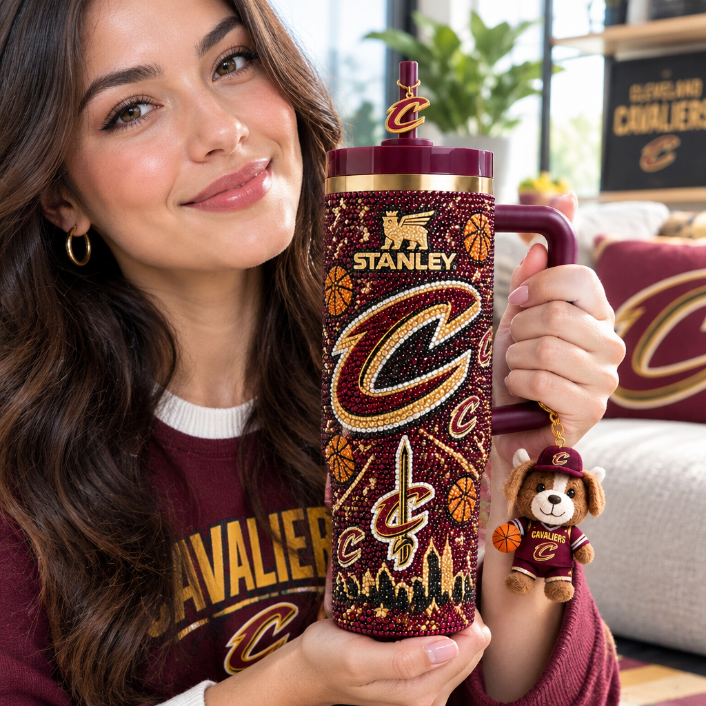 Cleveland Cavaliers 40oz Tumbler With Handle TTNL